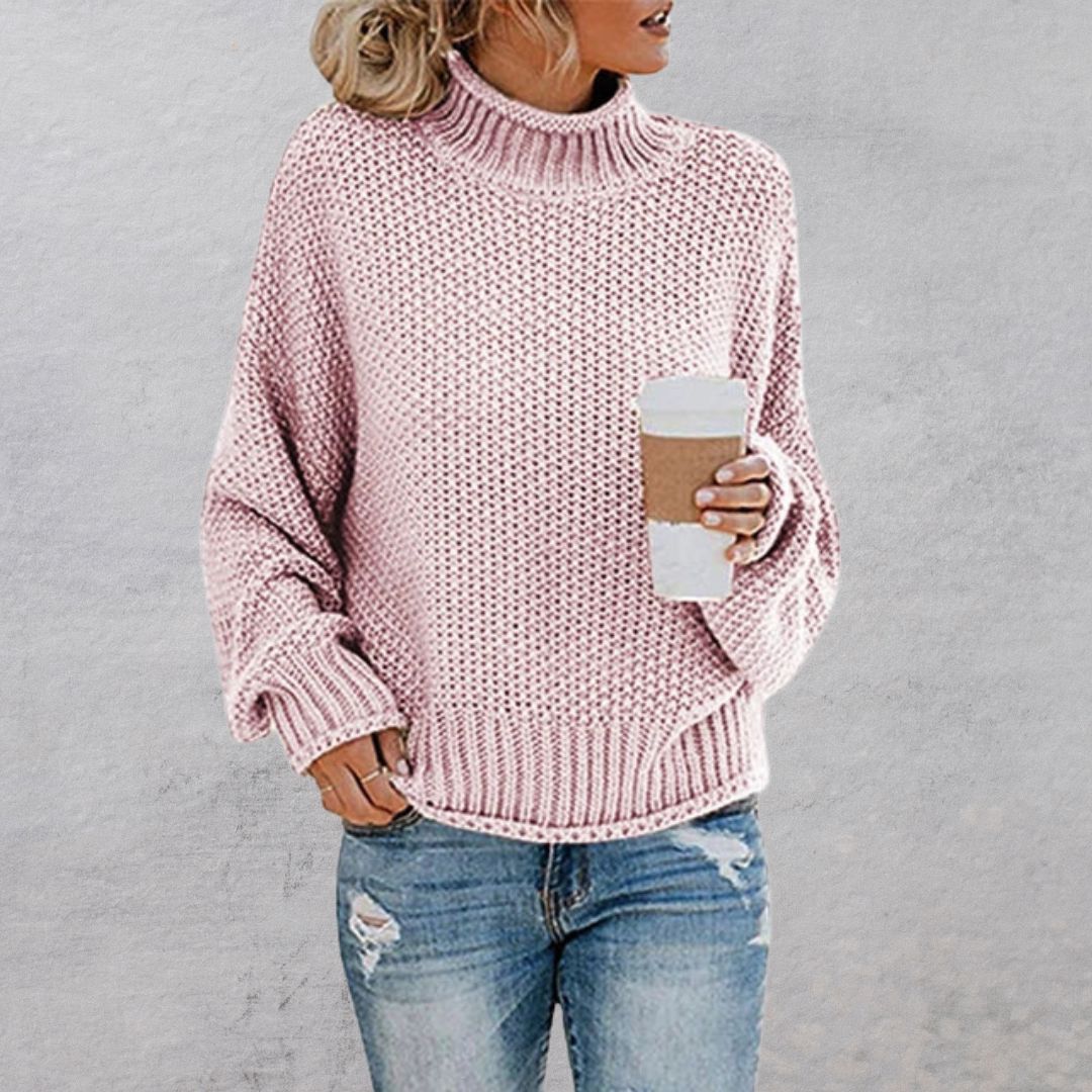 Abigail™ | Knitted Jumper Sweater Belleza & Glamour Pink S