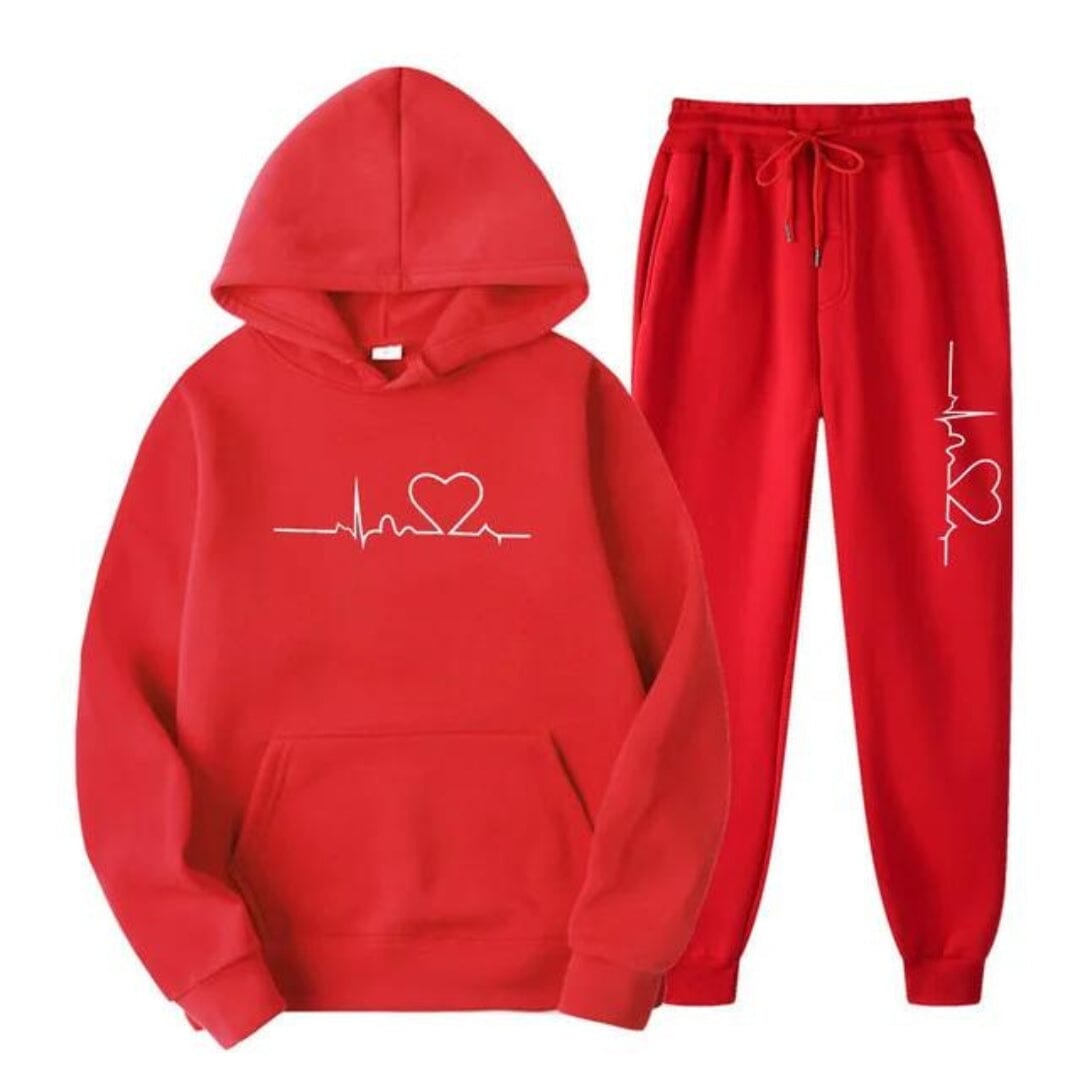 Amilia™ | Comfy and Warm Tracksuit Tracksuit Belleza & Glamour Red S 