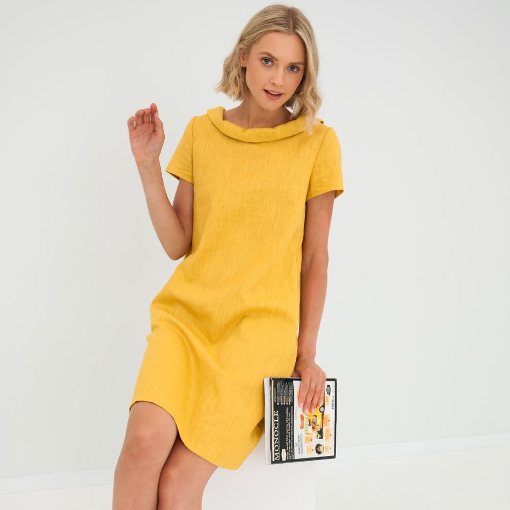 Stella-Summer Dress Women Dresses Belleza & Glamour Yellow XS 