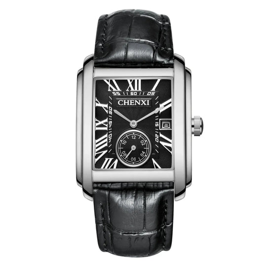 Watch Poedagar Vintage Pelle Belleza & Glamour Black Silver 